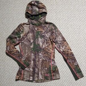 Ptp17" Under Armour REALTREE Scent Control Woodland Fitted Camo Pullover